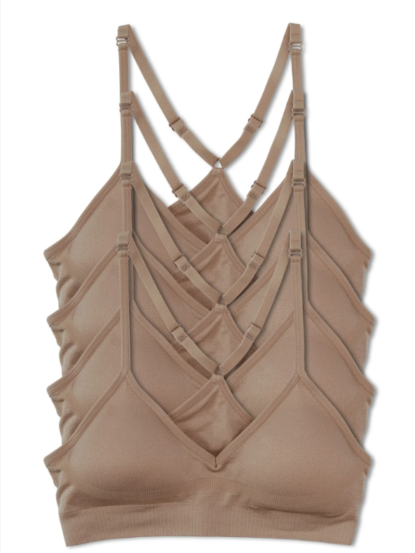 Four-piece set: Running vest, sports bra, V-neck, women's special.