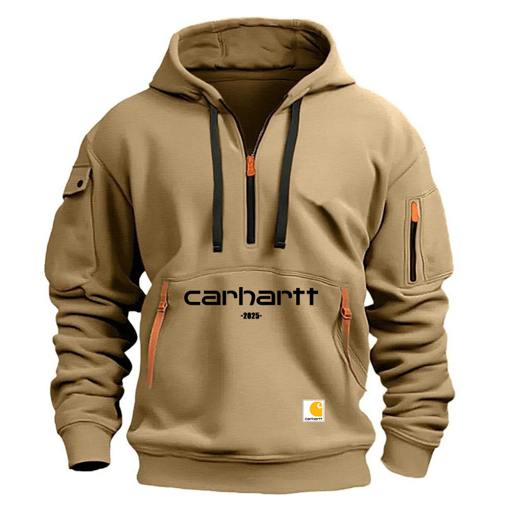 2025 Men's Zipper And Multi Pocket Casual Sport Sweatshirt