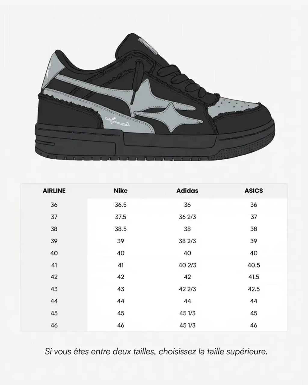 "AIRLINE BLACK" Shoes