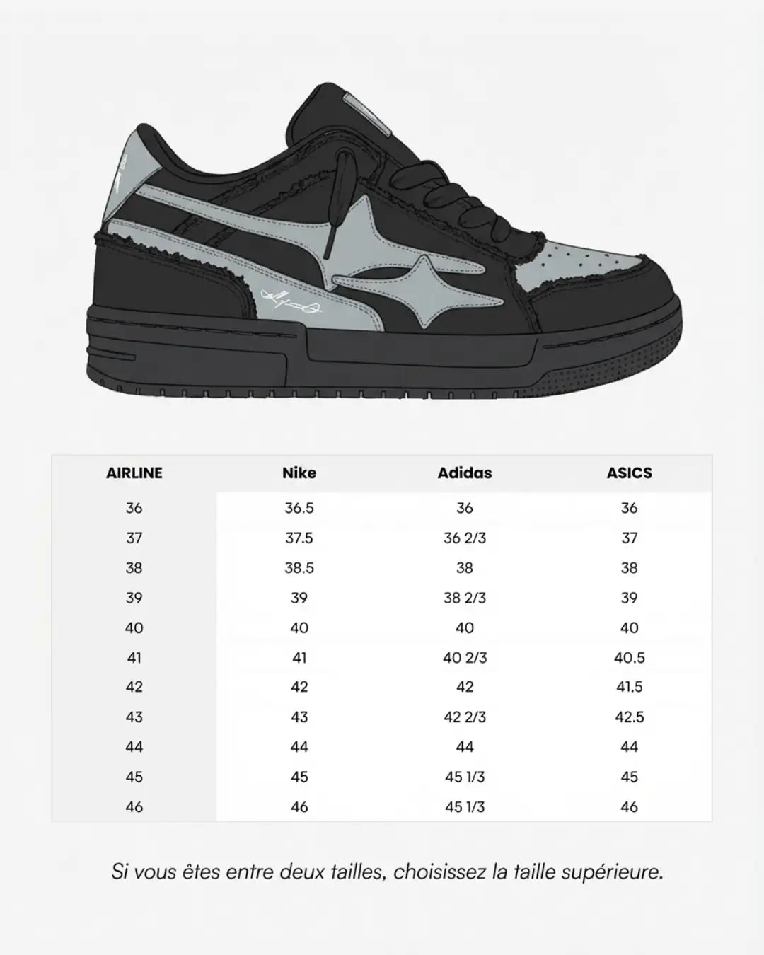 "AIRLINE BLACK" Shoes