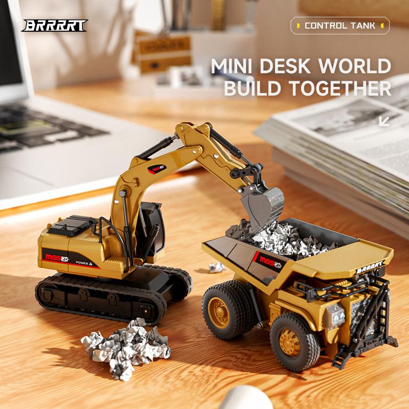 Mini RC Construction Trucks Set