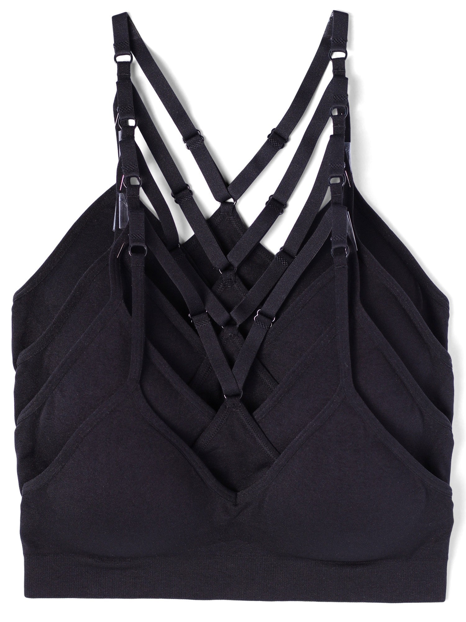 Four-piece set: Running vest, sports bra, V-neck, women's special.