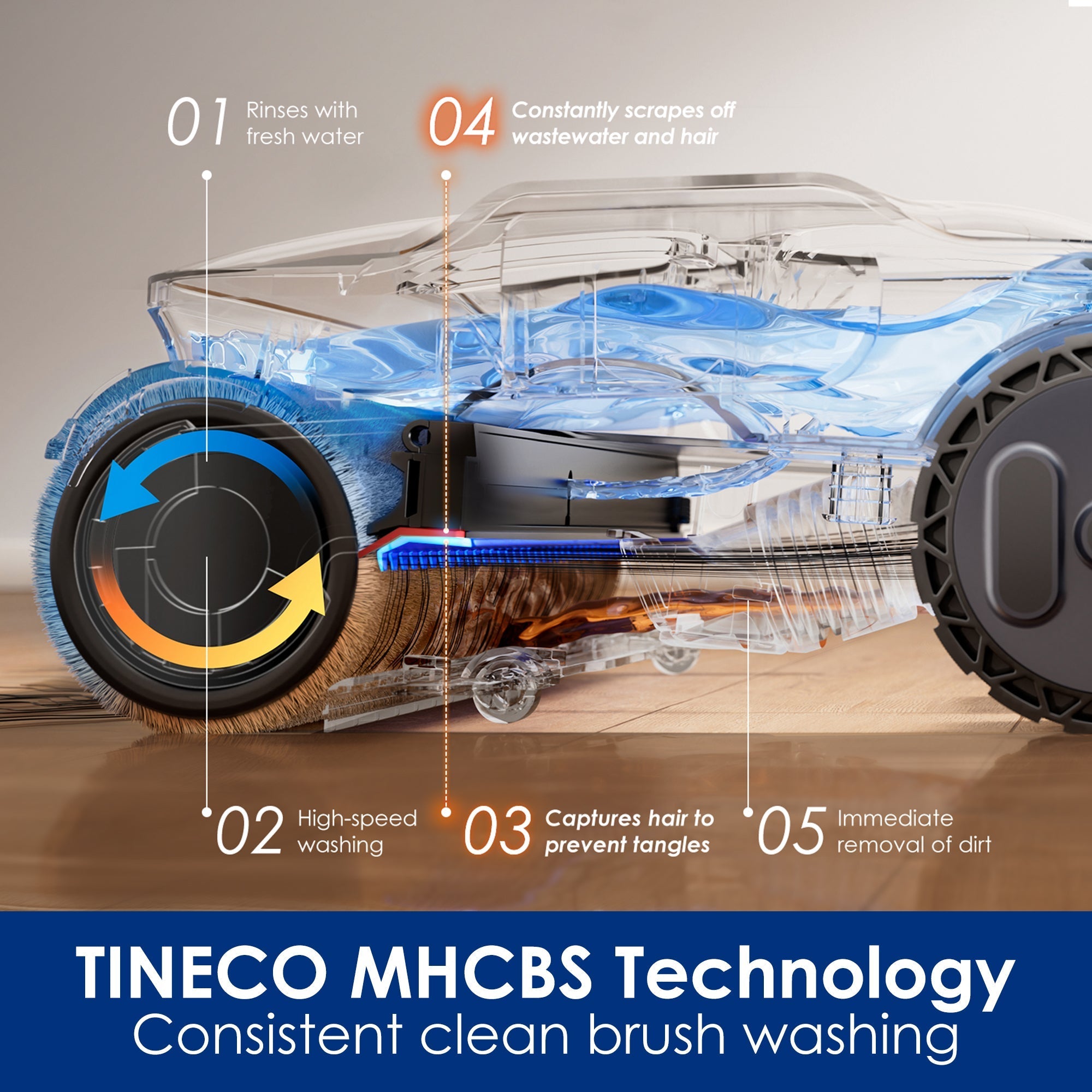 Tineco FLOOR ONE S9 Artist Steam Wet Dry Vacuum Cleaner